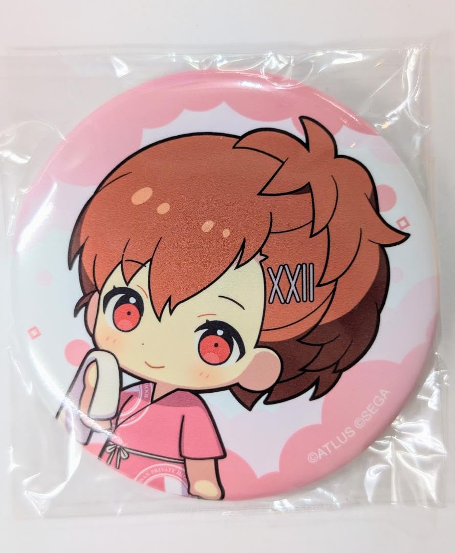 Amazon.co.jp: ペルソナ3 缶バッジ デフォルメ ハム子 女主人公 極楽湯